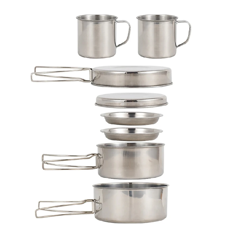 Camping Cooking Accessories Set - Set da 8 Pezzi per Campeggio,
