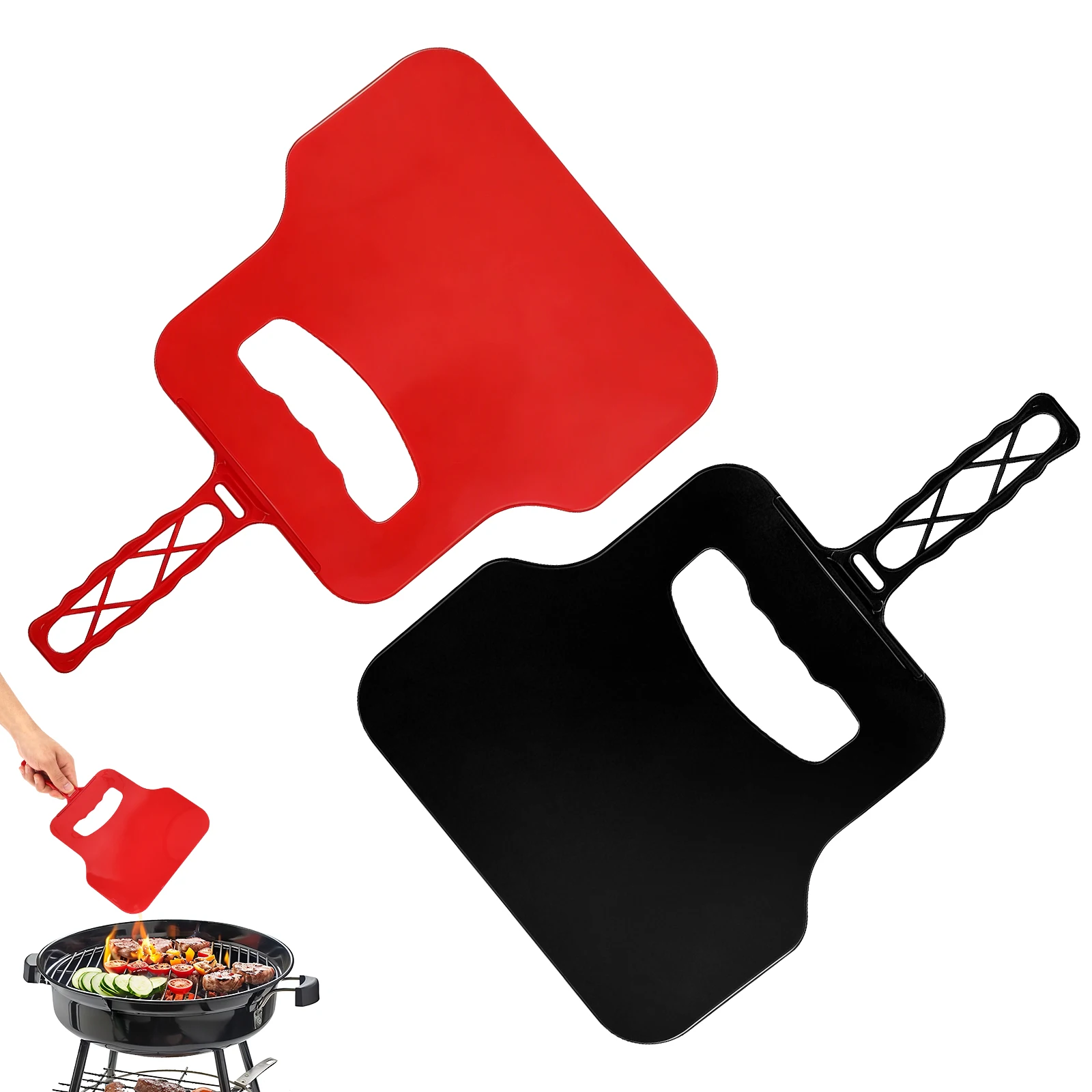 Camping Cooking Meat - Ventilatore Manuale in Plastica, Strumento Portatile