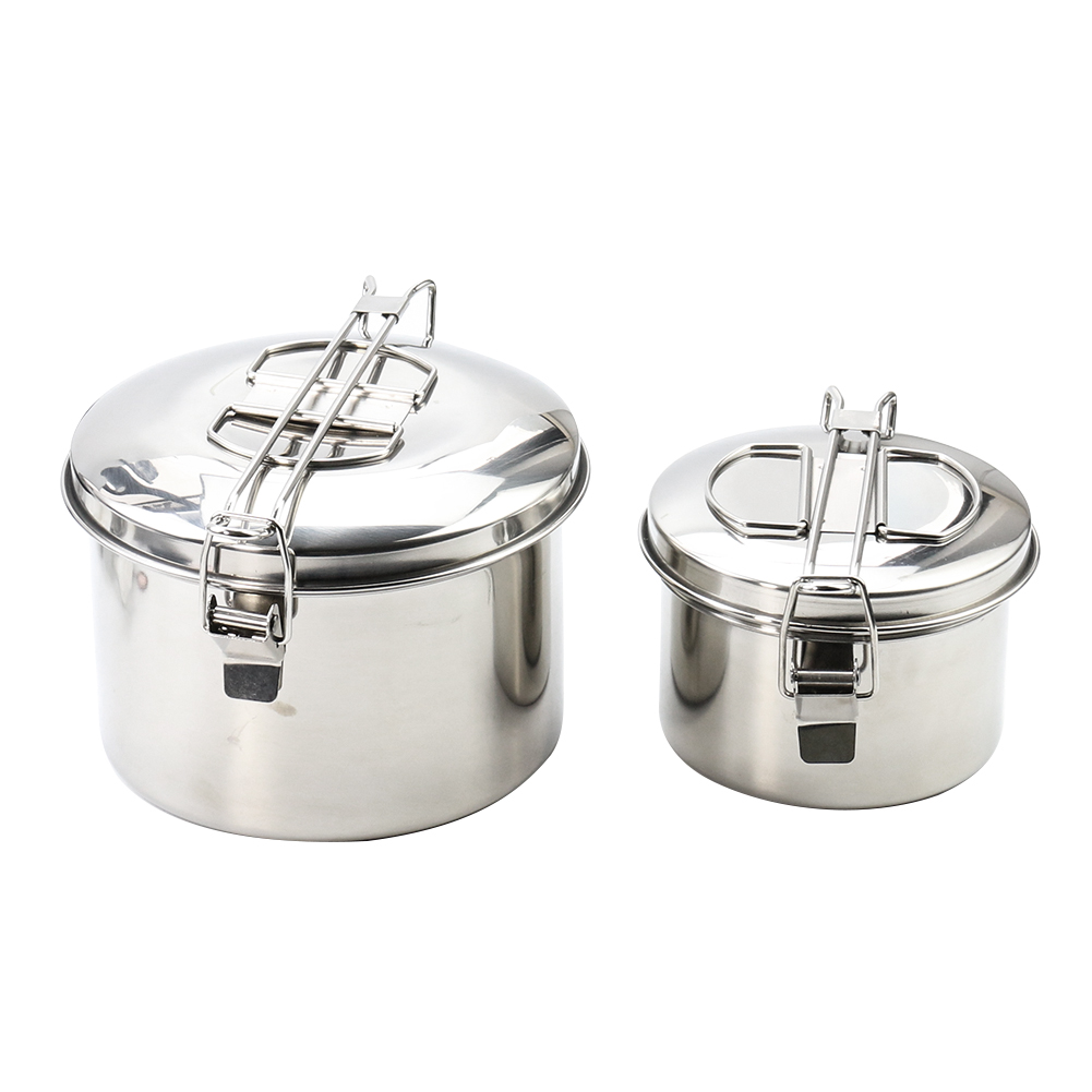 Camping Hanging Cooking Pot - Pentola da campeggio in acciaio inossidabile