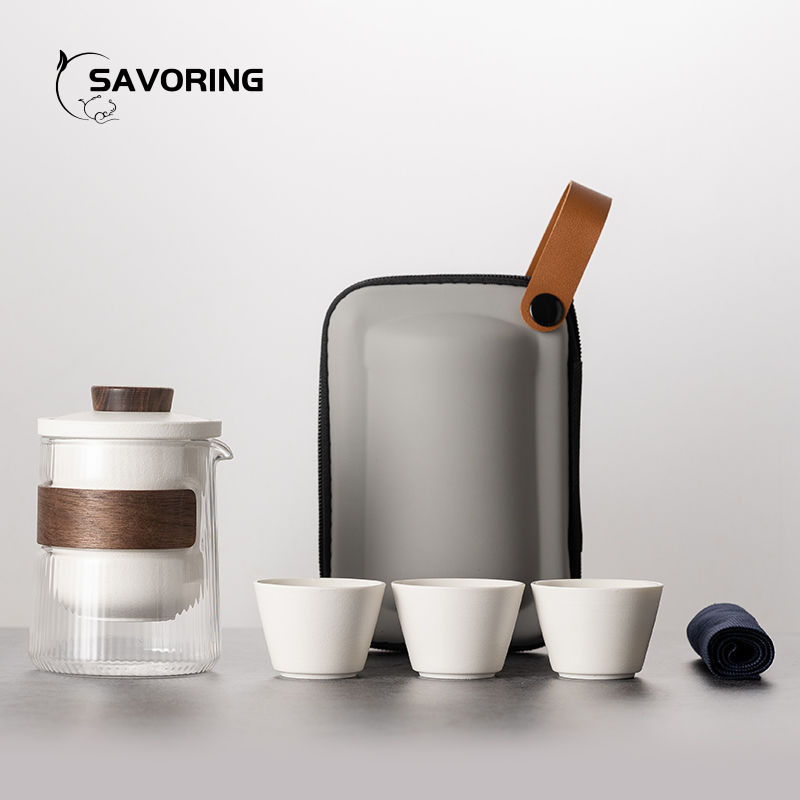 Camping Cooking Utilities - Semplice set da tè in ceramica