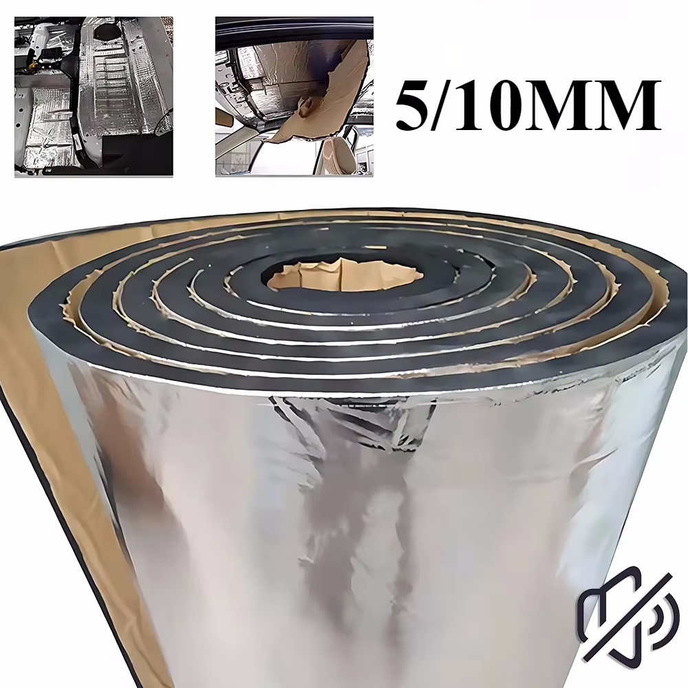 Aluminum Foil Heavy Duty - Tappetino Fonoassorbente per Auto 5/10mm, Isolamento