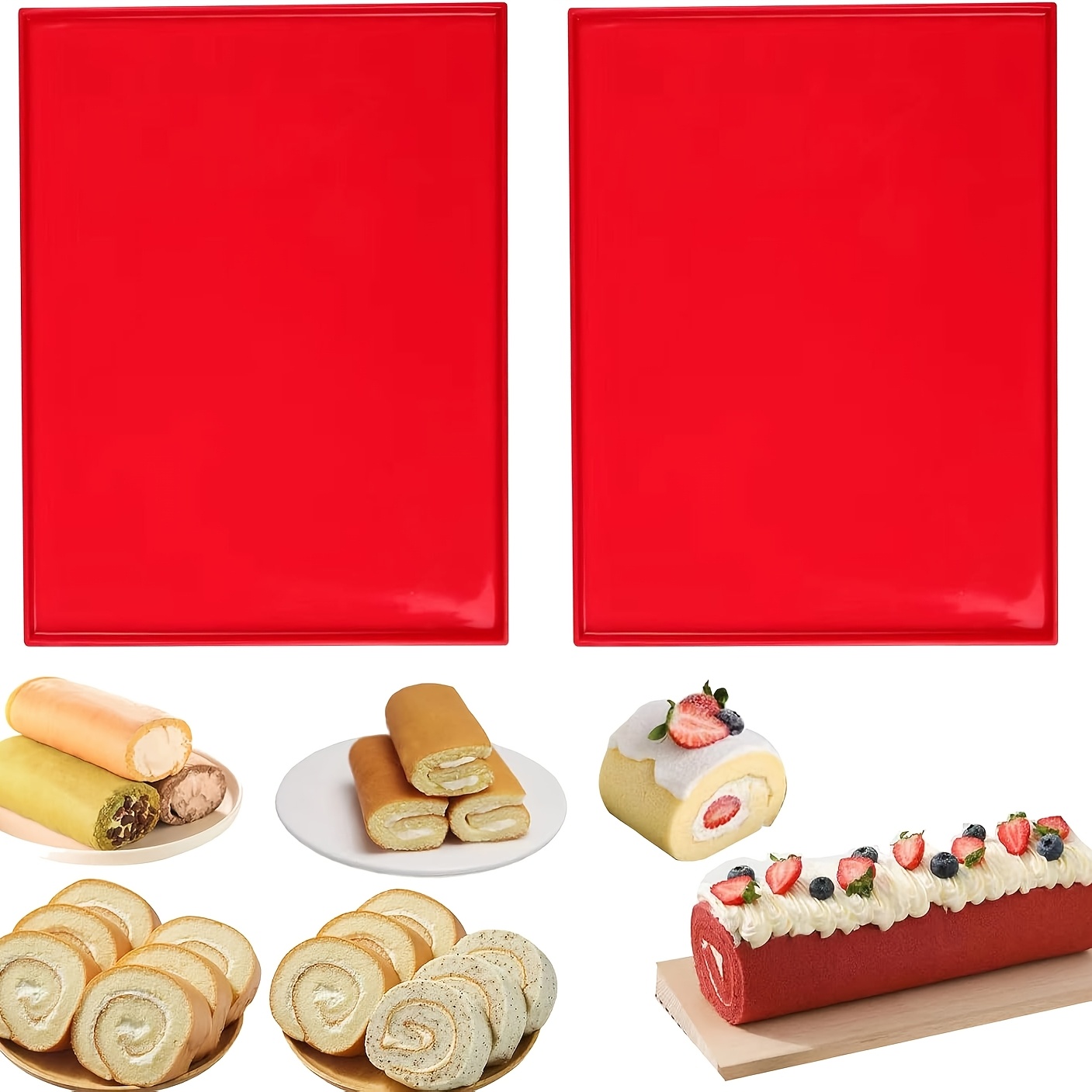 Camping Cooking Mat - 2 Tappetini in Silicone per Dolci