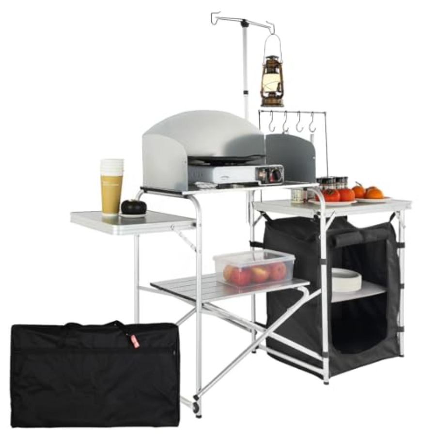 Camping Cooking Table With Storage - Tavolo da Cucina da Campeggio, Tavolo