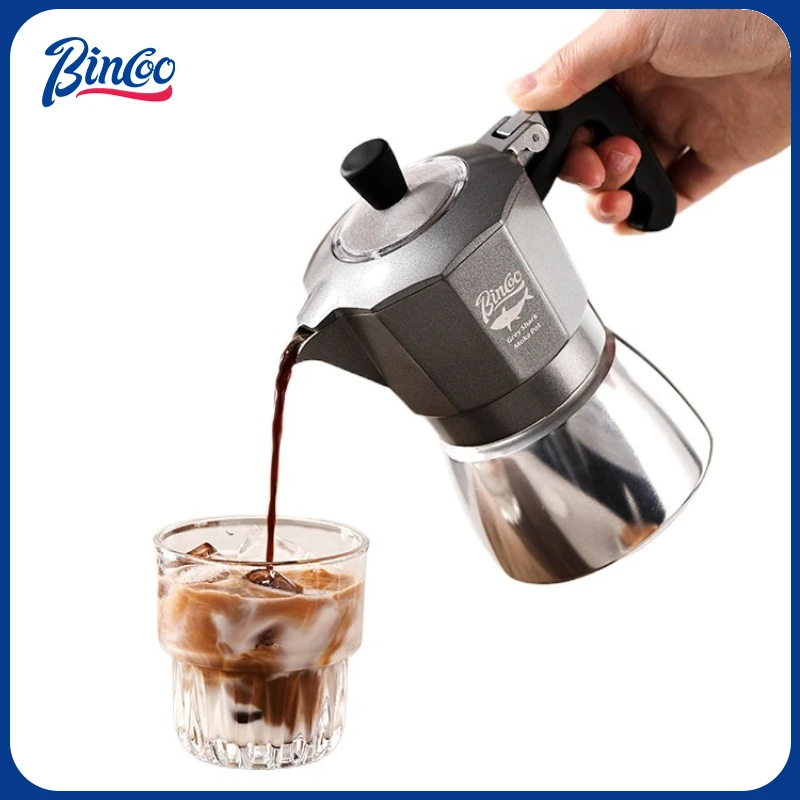Camping Cooking Utilities - Bincoo Caffettiera Moka a Doppia Valvola