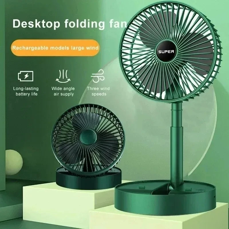 Camping Cooking Table Foldable - Ventilatore Elettrico USB Pieghevole, Portatile per