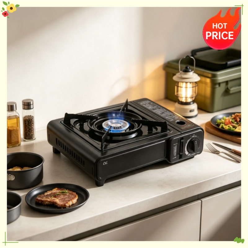 Camping Cooking System - Fornello portatile a gas butano, fornello