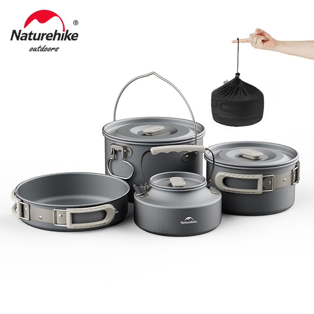 Quechua Camping Cooking Set - Naturehike Kit di pentole da campeggio