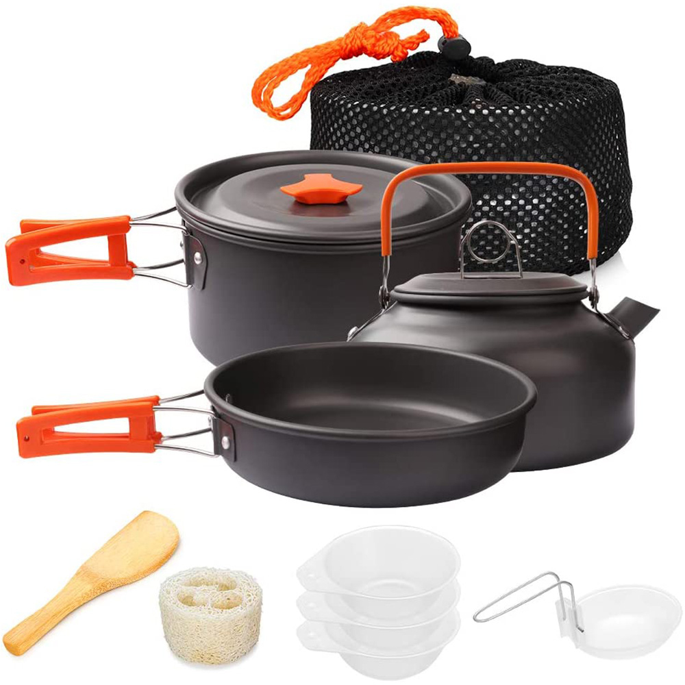 Camping Cooking Accessories Set - 1 pz/1 set kit di pentole