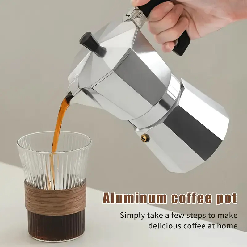 Camping Cooking Utilities - Caffettiera Moka Classica in Alluminio 50-300ML
