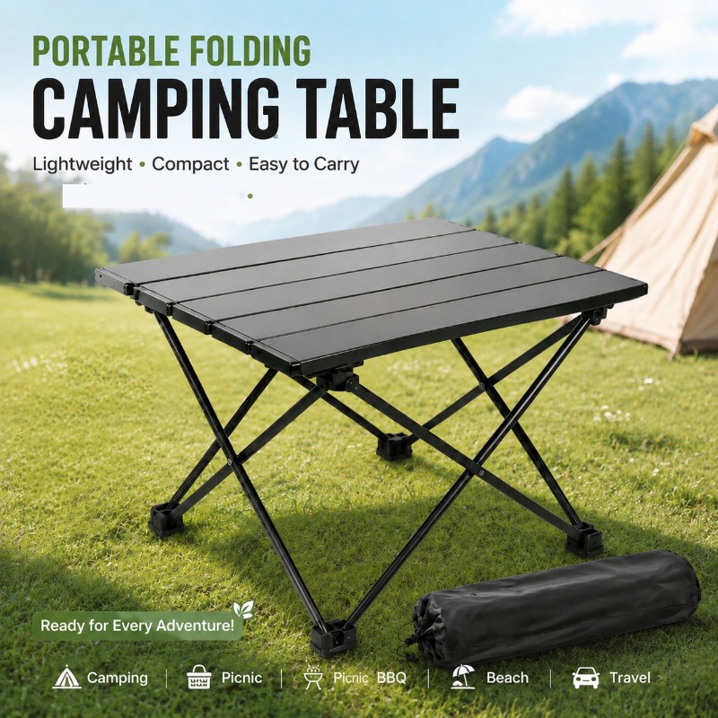 Camping Cooking Table Foldable - Tavolo da Campeggio Leggero e Portatile,