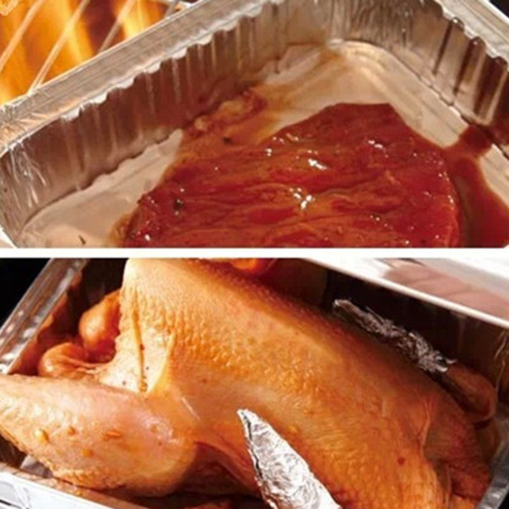 Aluminum Foil Heavy Duty - 10 Pezzi di Vaschette Monouso in