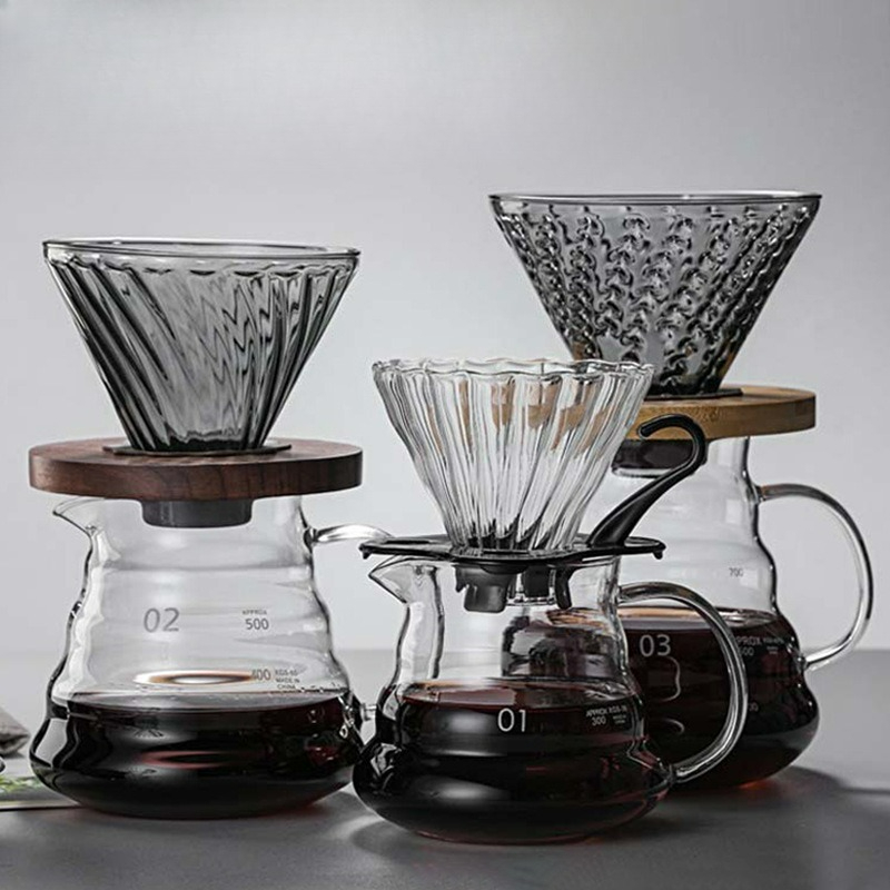Camping Cooking Utilities - Set per caffettiera in vetro borosilicato