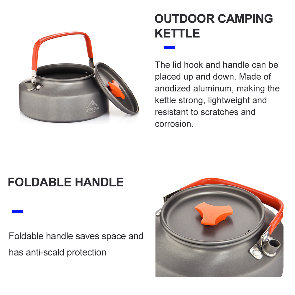 Widesea 1.1L 2 l1.5l bollitore - Camping Cooking System recensione e prezzo