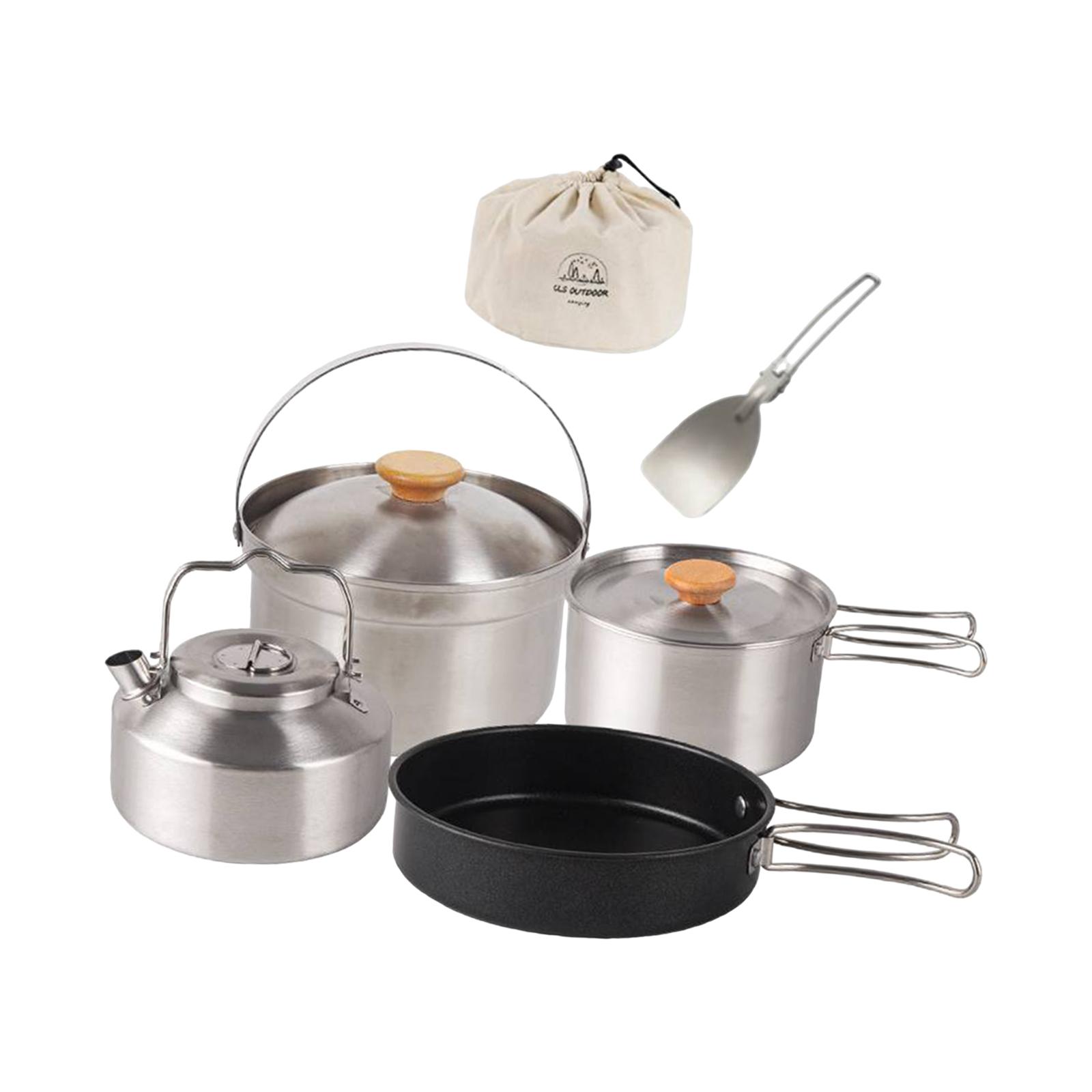 Pentole da campeggio Attrezzat - Camping Cooking Set With Kettle recensione e prezzo