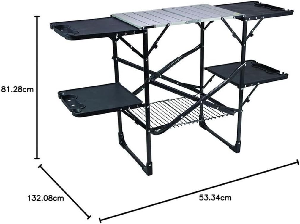 Tavolo da campeggio pieghevole - Camping Cooking Table With Storage recensione e prezzo