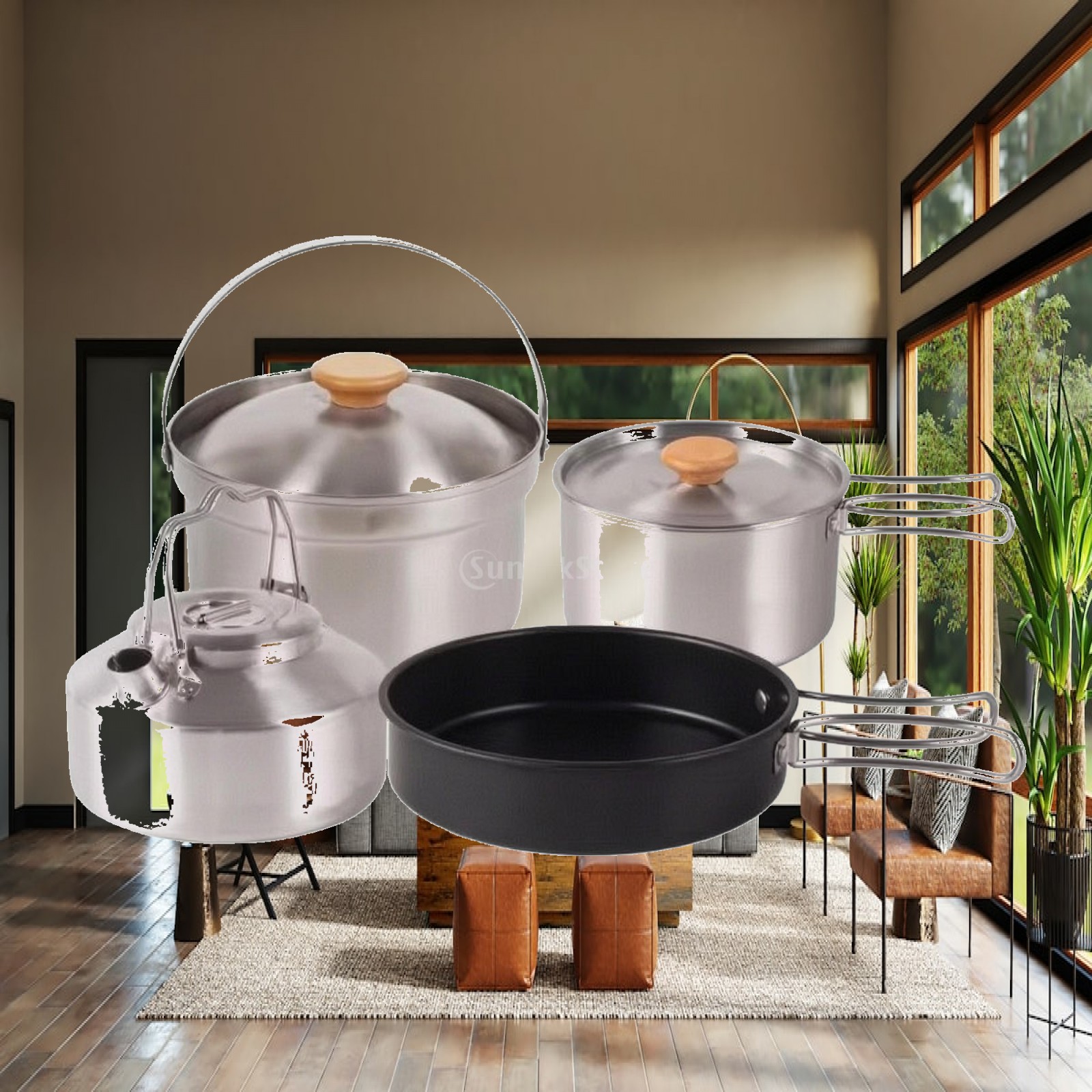 Set da Cucina da Campeggio in  - Camping Cooking Set With Kettle recensione e prezzo