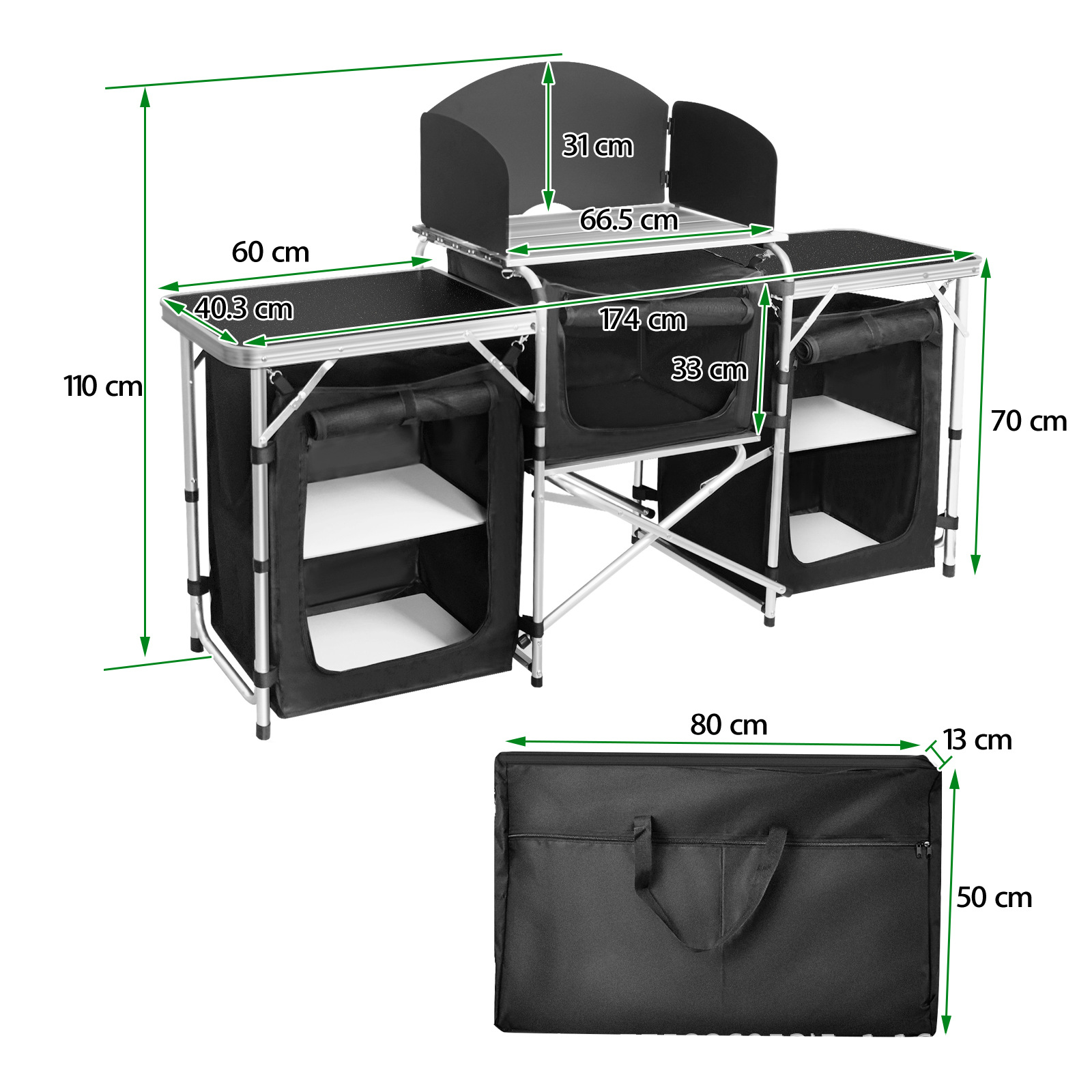 Cucina Mobile da Campeggio per - Camping Cooking Table With Storage recensione e prezzo