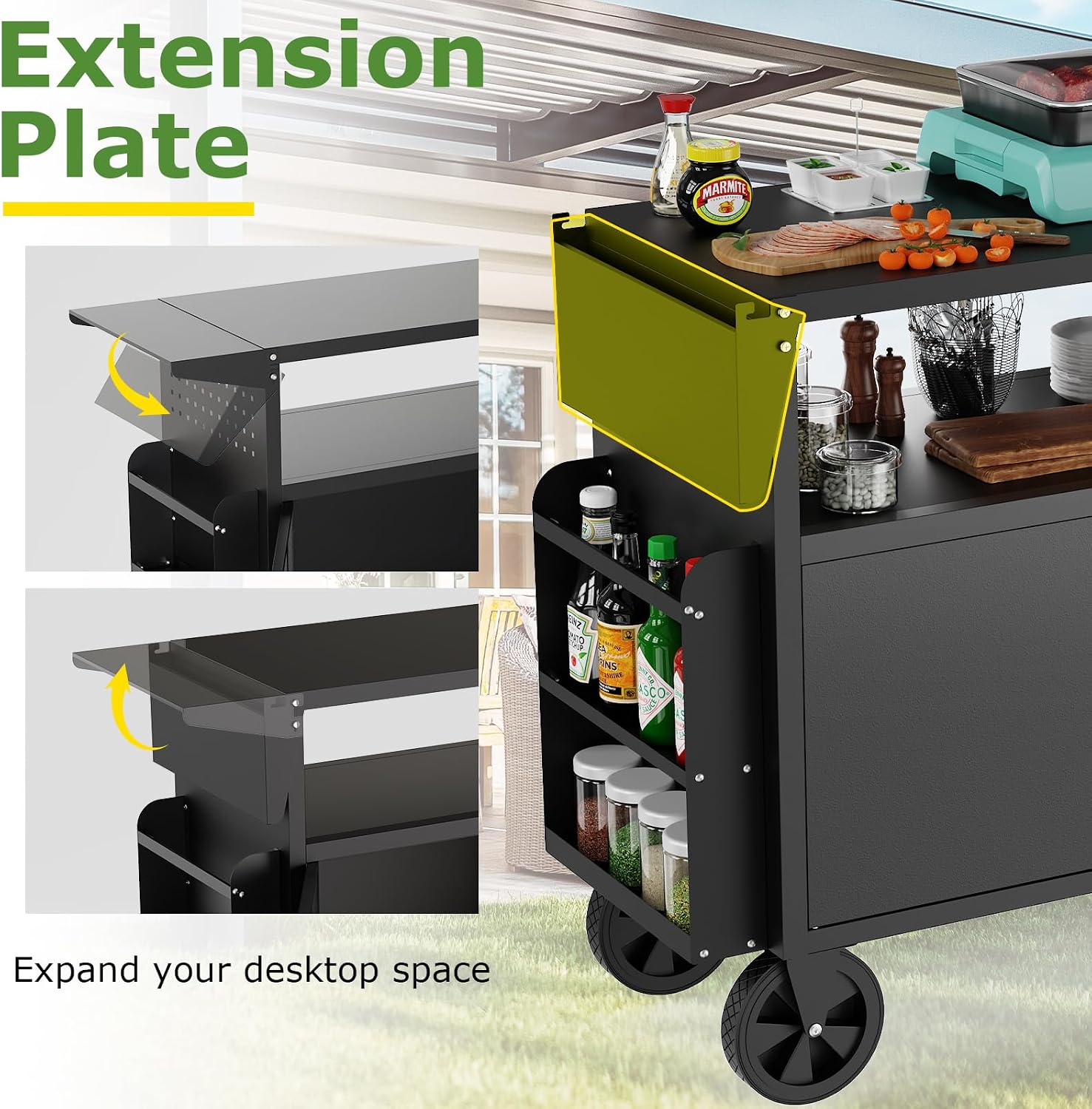 Carrello da esterno per barbec - Camping Cooking Meat recensione e prezzo