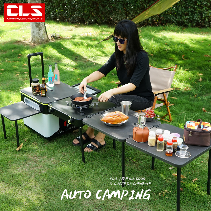 Tavolo da Cucina Portatile per - Camping Cooking Table With Storage recensione e prezzo