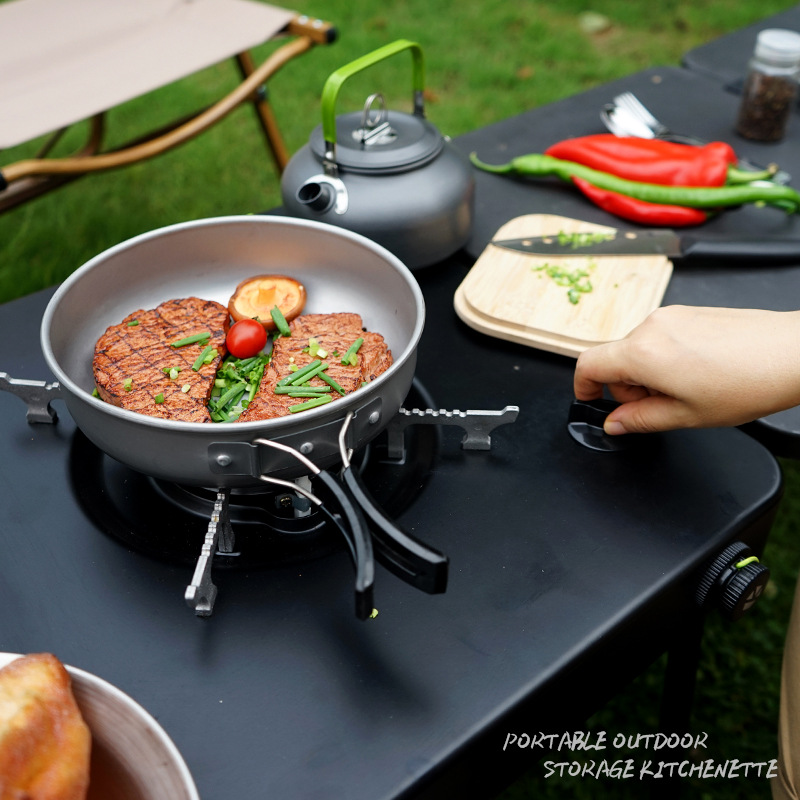 Tavolo da Cucina Portatile per - Camping Cooking Table With Storage recensione e prezzo