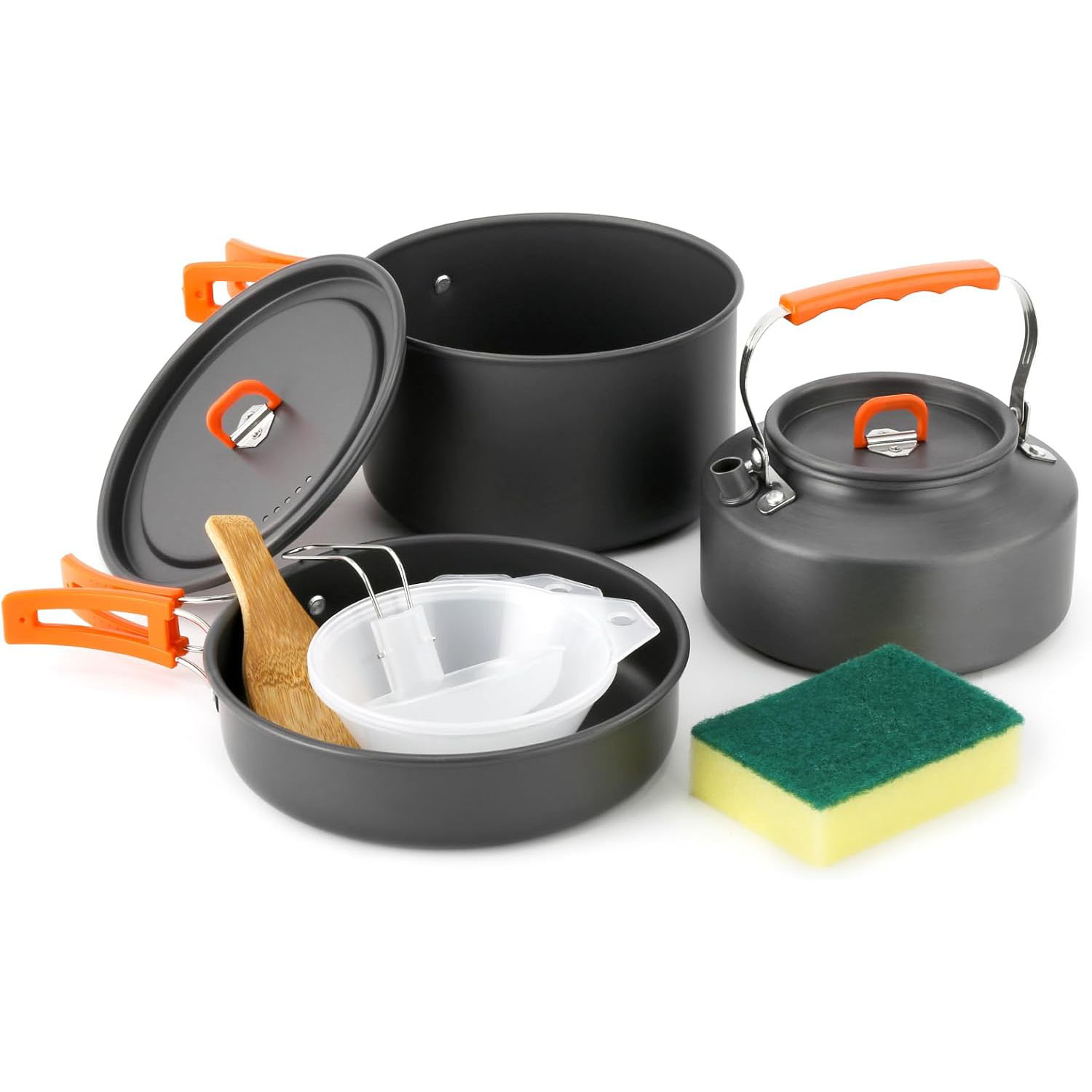 Set di pentole e padelle da ca - Camping Cooking Set With Kettle recensione e prezzo