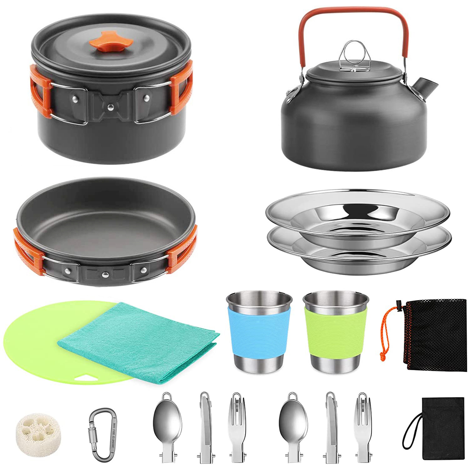 Set Completo da Campeggio per  - Camping Cooking Set With Kettle recensione e prezzo