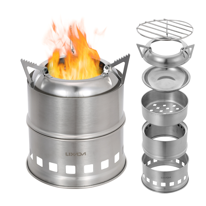 Lixada stufa a legna in acciai - Camping Cooking System recensione e prezzo