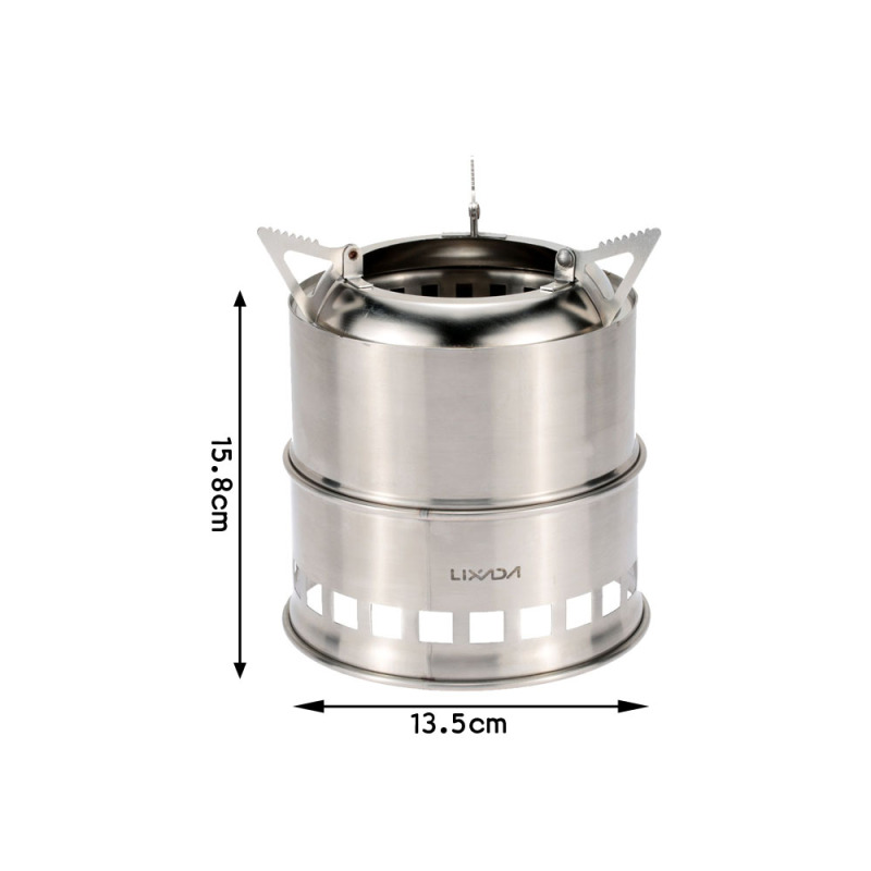 Lixada stufa a legna in acciai - Camping Cooking System recensione e prezzo