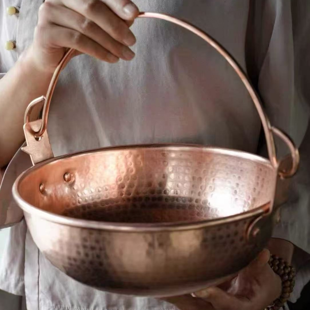 Pentola sospesa in rame vintag - Camping Hanging Cooking Pot recensione e prezzo
