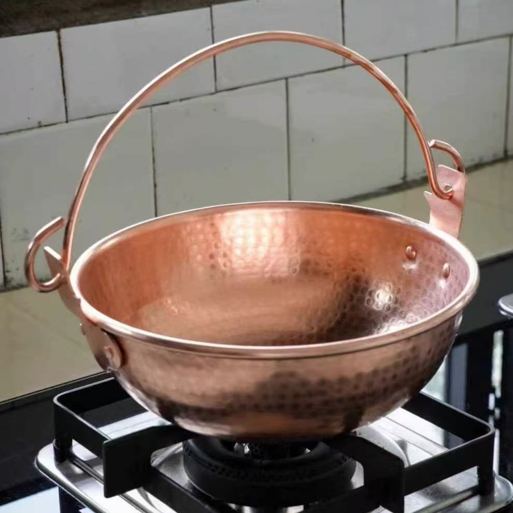 Pentola sospesa in rame vintag - Camping Hanging Cooking Pot recensione e prezzo