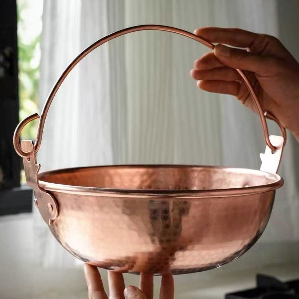 Pentola sospesa in rame vintag - Camping Hanging Cooking Pot recensione e prezzo