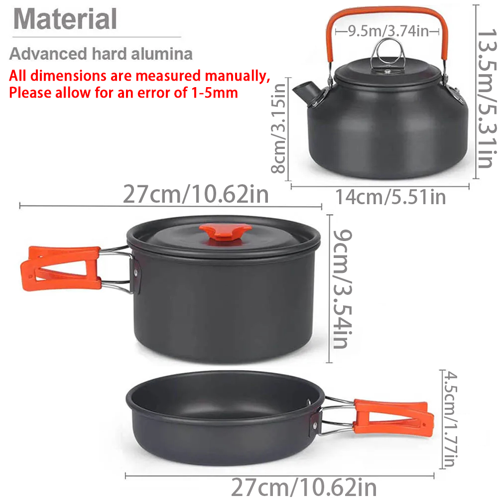 1 pz/1 set kit di pentole da c - Camping Cooking Accessories Set recensione e prezzo