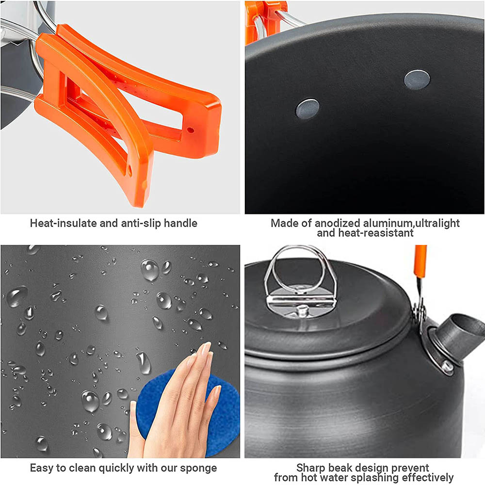 1 pz/1 set kit di pentole da c - Camping Cooking Accessories Set recensione e prezzo