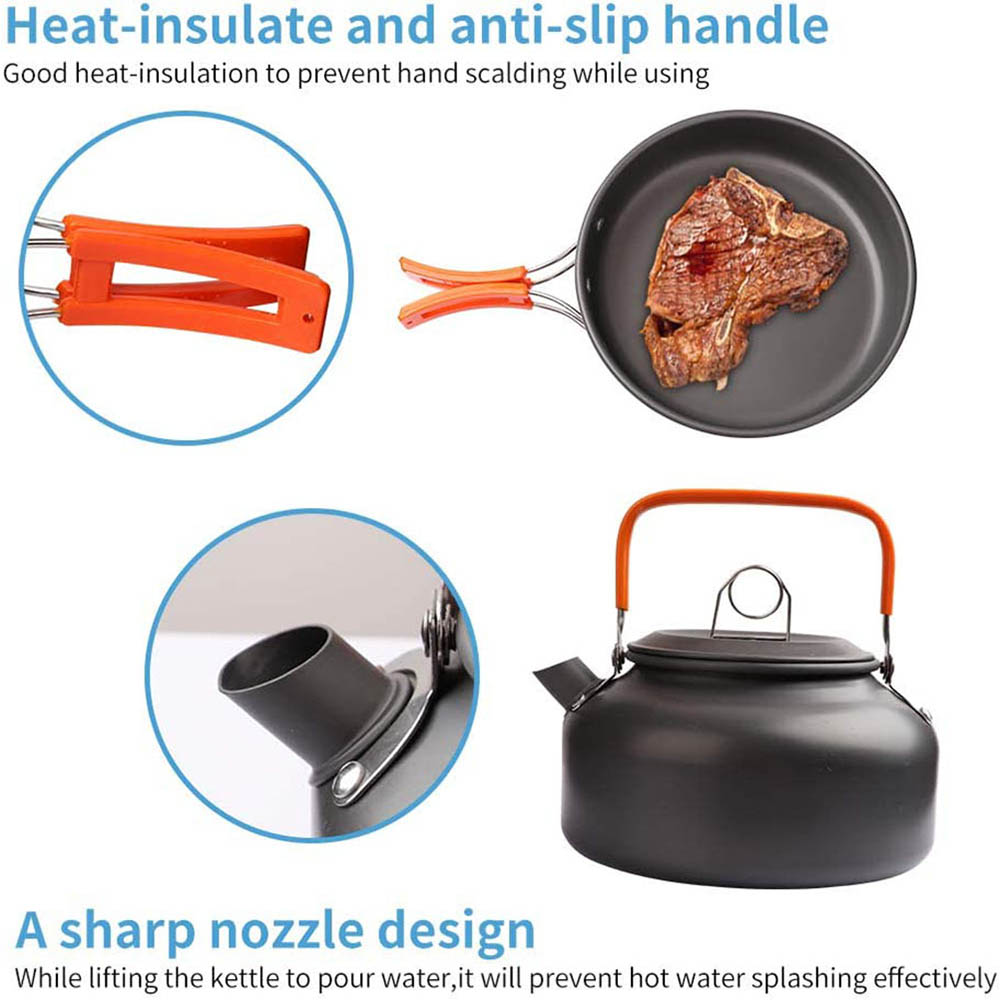 1 pz/1 set kit di pentole da c - Camping Cooking Accessories Set recensione e prezzo