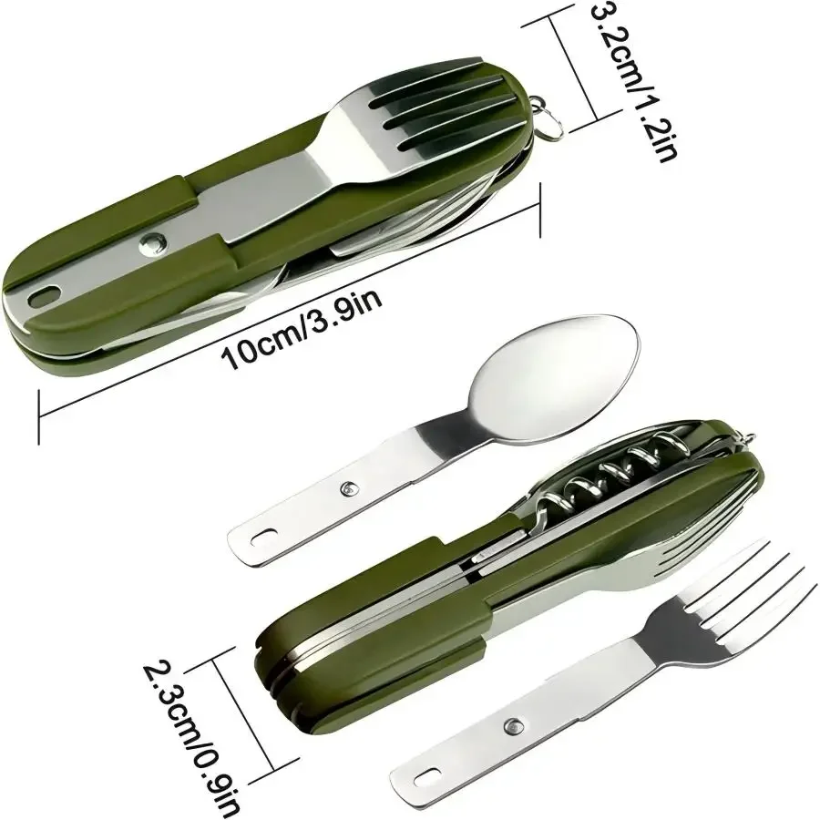 Set da Viaggio 5-in-1 in Accia - Camping Cooking Survival recensione e prezzo