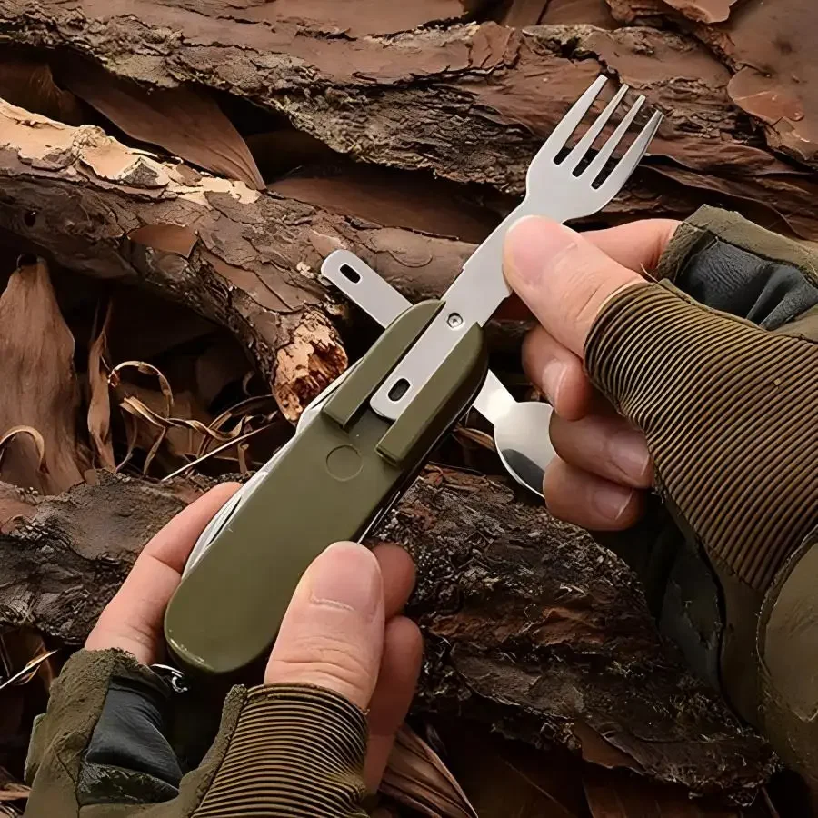 Set da Viaggio 5-in-1 in Accia - Camping Cooking Survival recensione e prezzo