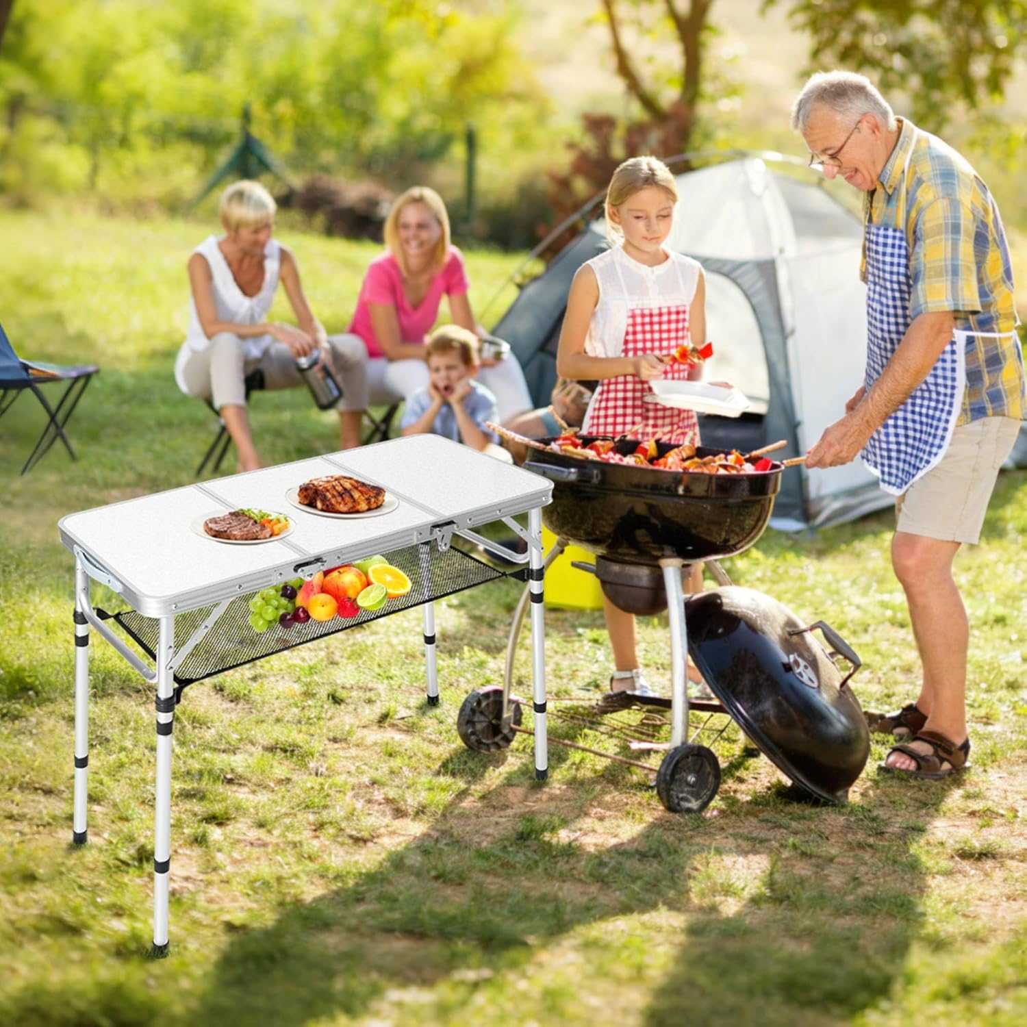 Tavolo da Campeggio Pieghevole - Camping Cooking Table With Storage recensione e prezzo