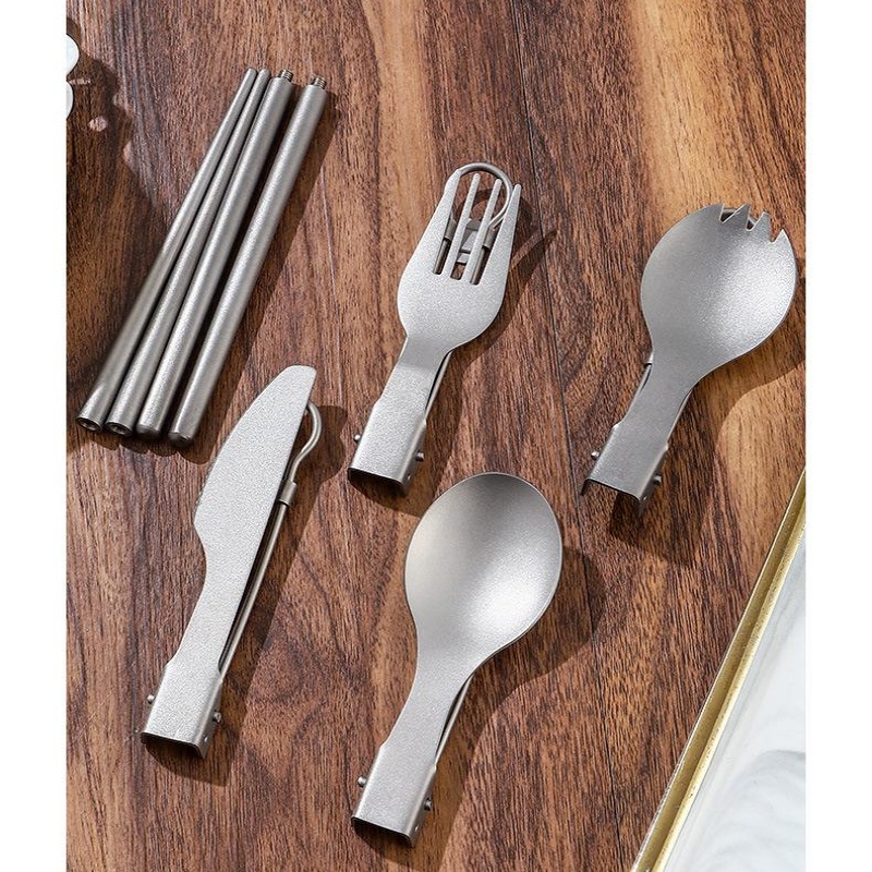 Set di Posate Pieghevoli in Ti - Camping Cooking Survival recensione e prezzo