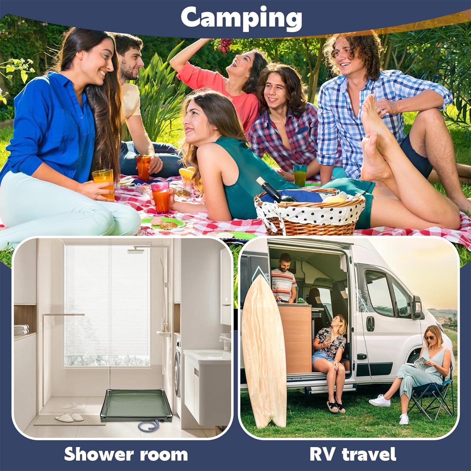 Base per tenda doccia da campe - Camping Cooking Survival recensione e prezzo
