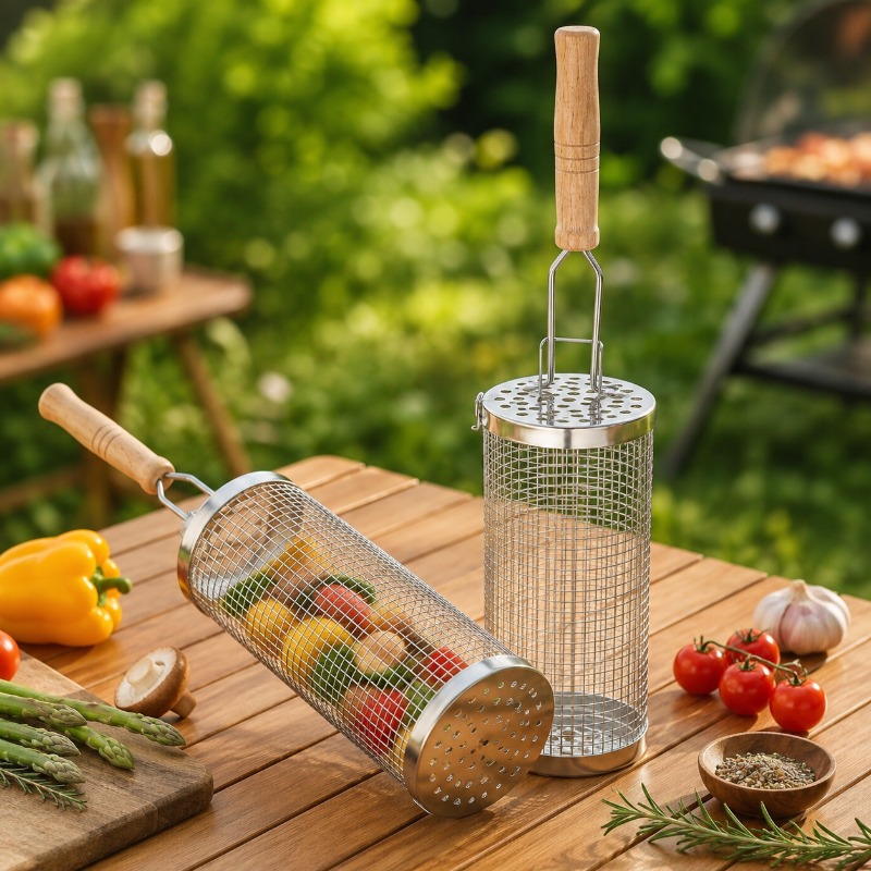 Set di Cestelli Rotondi per Ba - Camping Cooking Meat recensione e prezzo