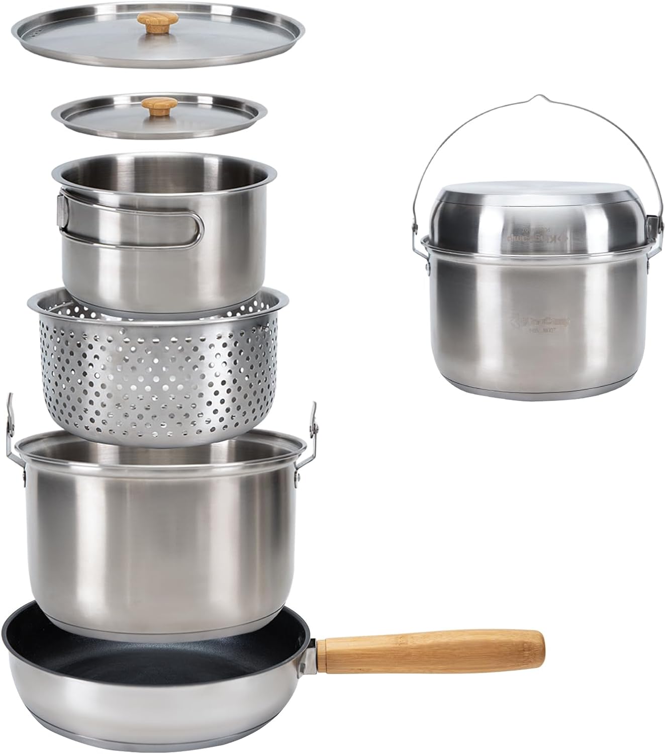 Set di Pentole da Campeggio in - Camping Cooking Set With Kettle recensione e prezzo