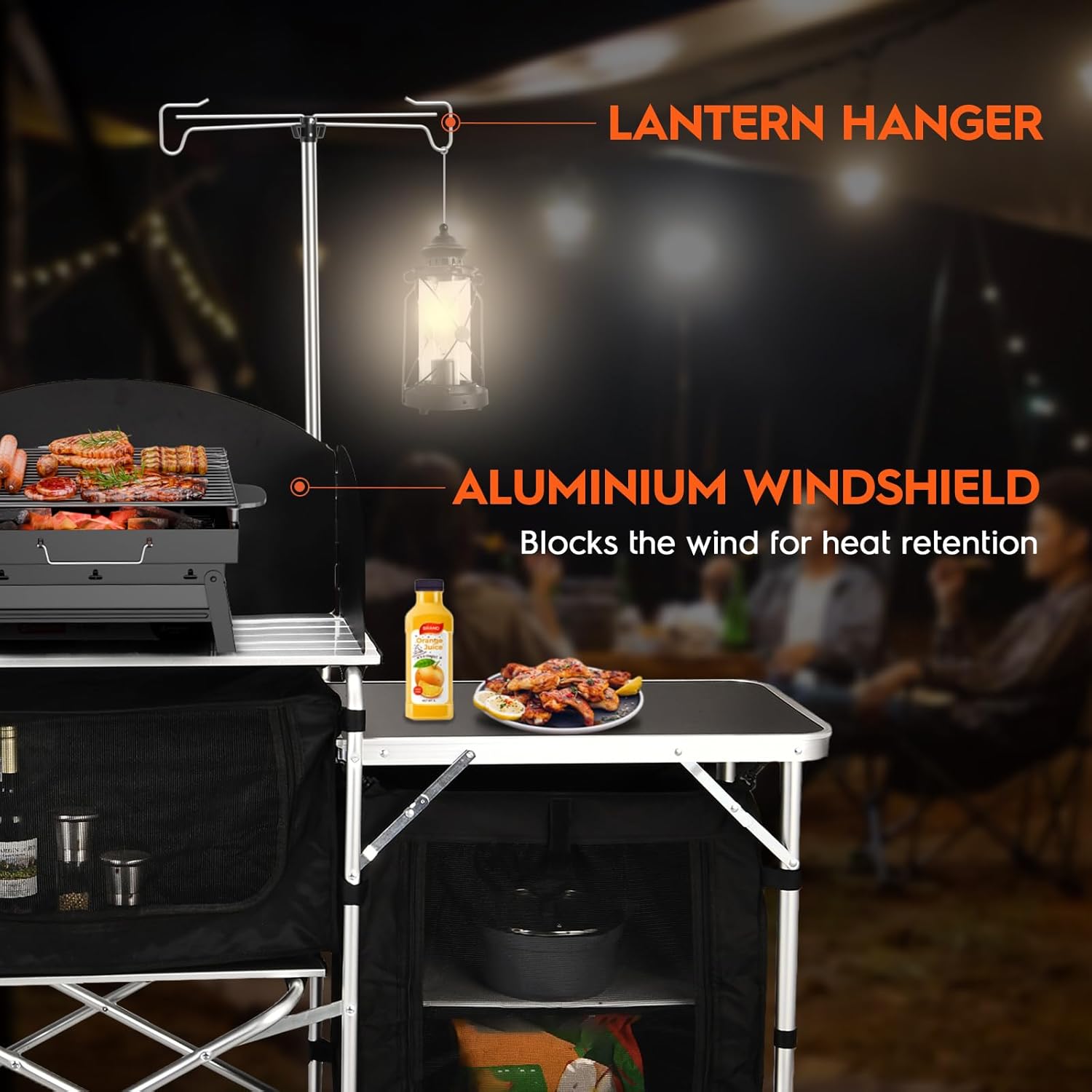 Tavolo da Campeggio Pieghevole - Camping Cooking Table With Storage recensione e prezzo