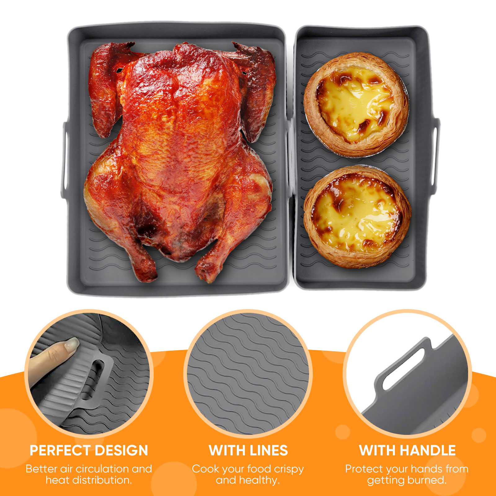 2 pz Set Silicone Friggitrice  - Camping Cooking Mat recensione e prezzo