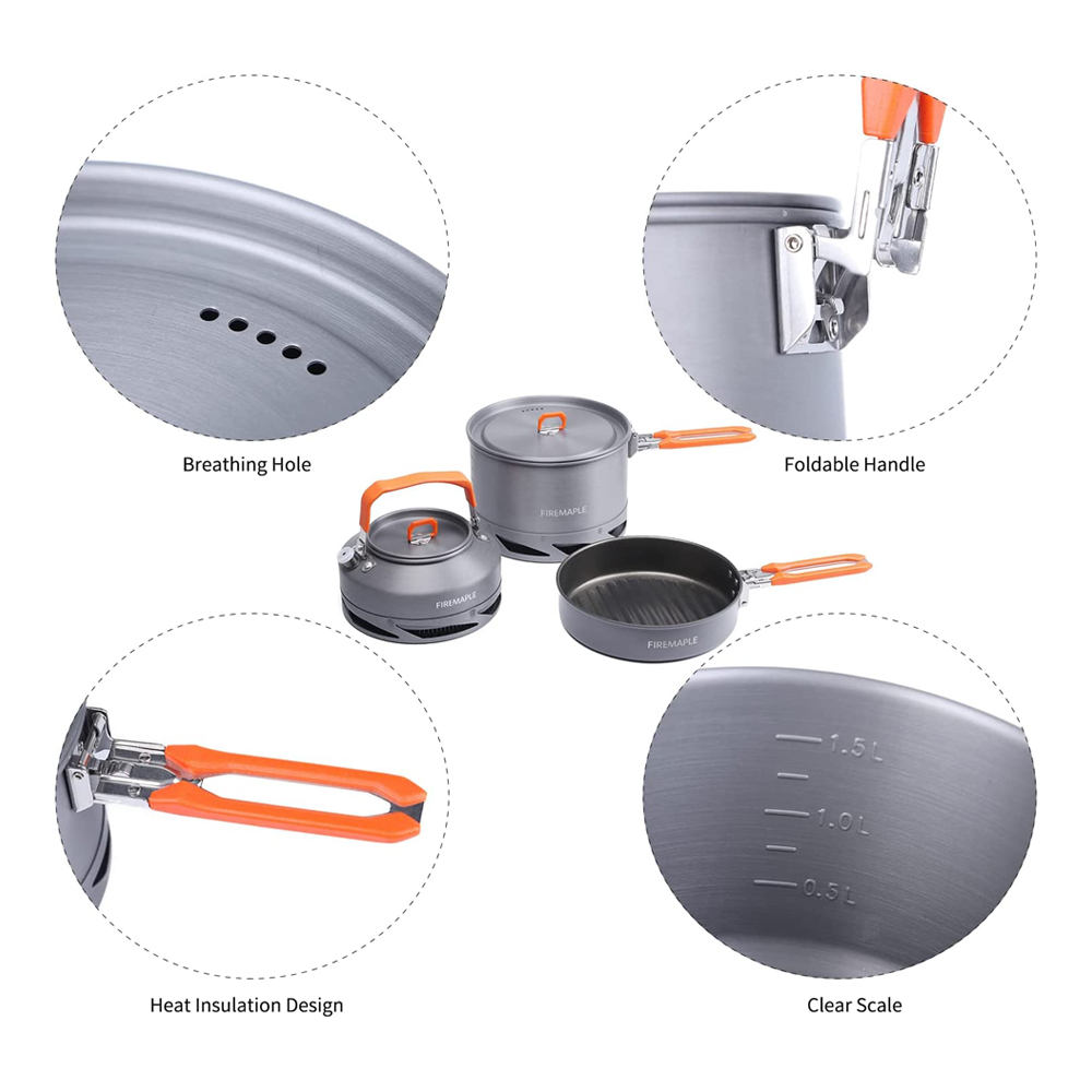 Fire Maple Campeggio Pentolame - Quechua Camping Cooking Set recensione e prezzo