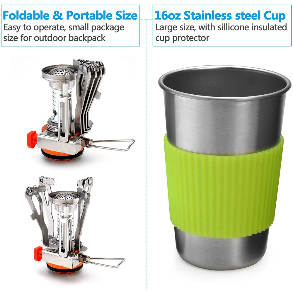 Kit di pentole da campeggio co - Camping Cooking Accessories Set recensione e prezzo
