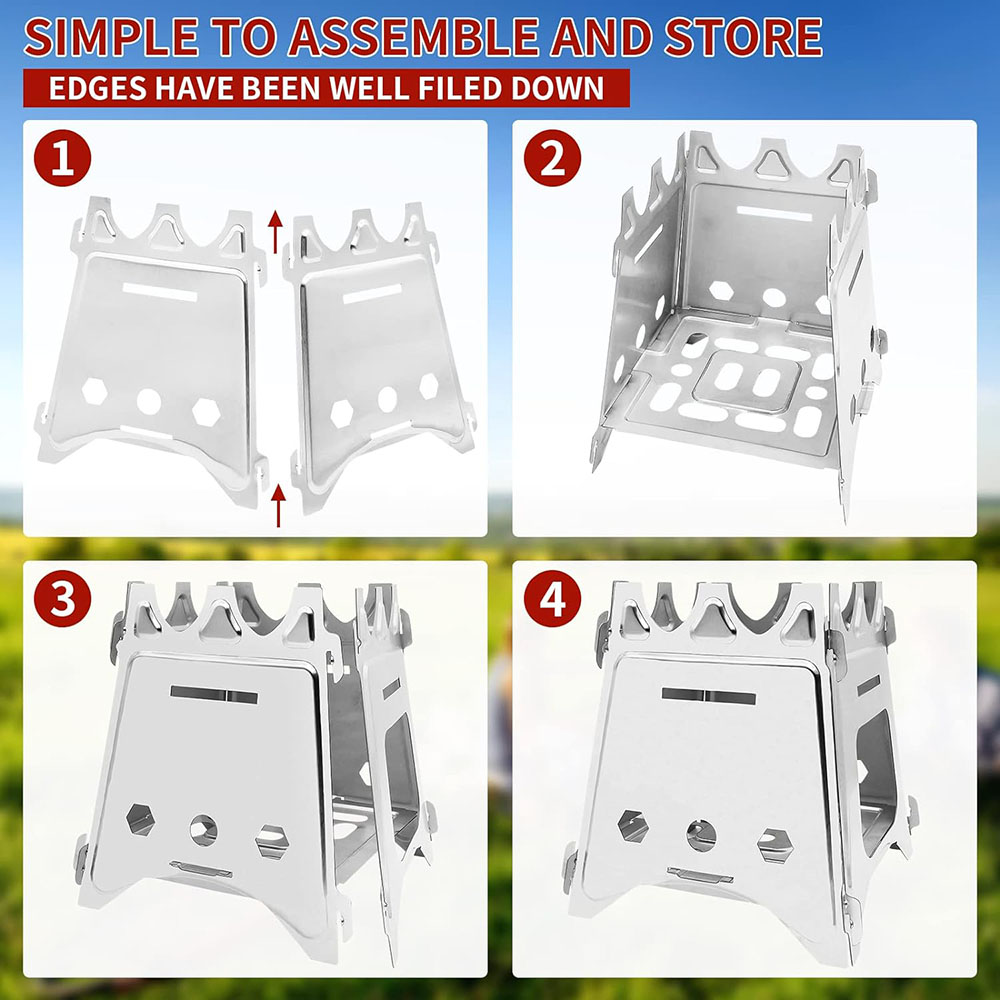 Stufa a legna da campeggio por - Camping Cooking System recensione e prezzo