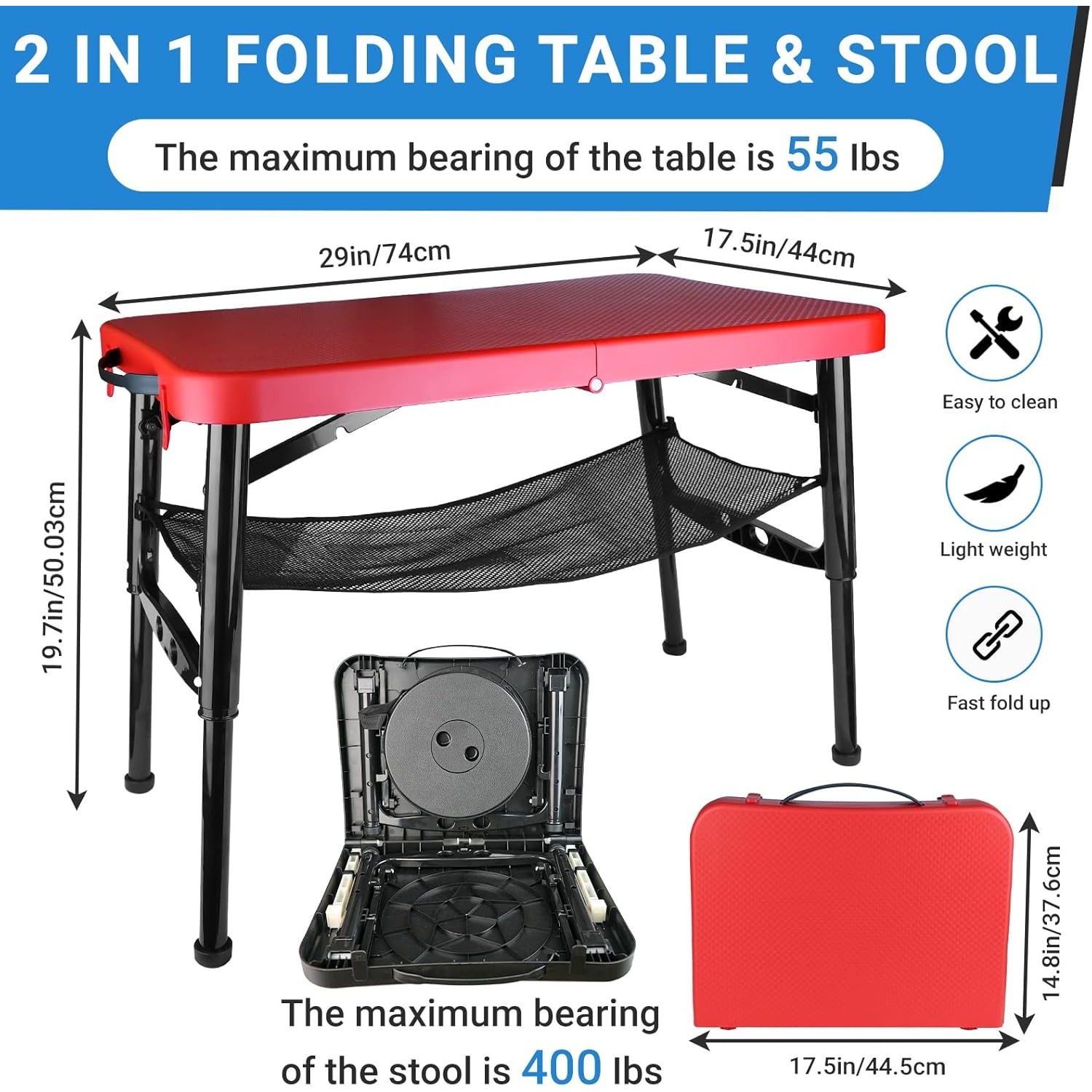 Set tavolo pieghevole e sgabel - Camping Cooking Table Foldable recensione e prezzo