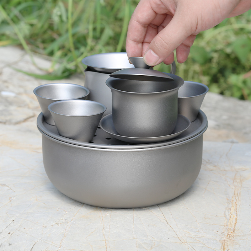 Servizio da tè in titanio puro - Camping Cooking Table With Storage recensione e prezzo
